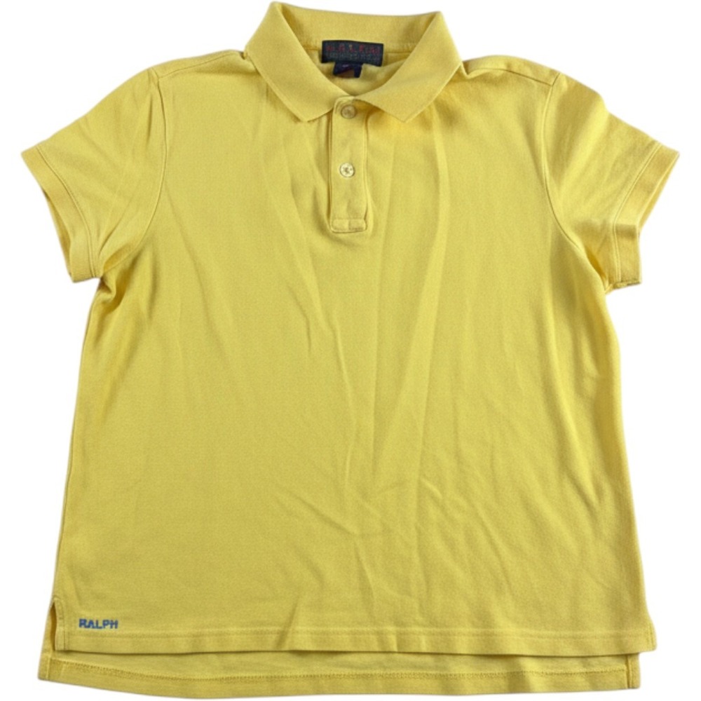 Vintage Ralph Lauren Kids Yellow Polo Shirt Size M Northern Mariana Islands